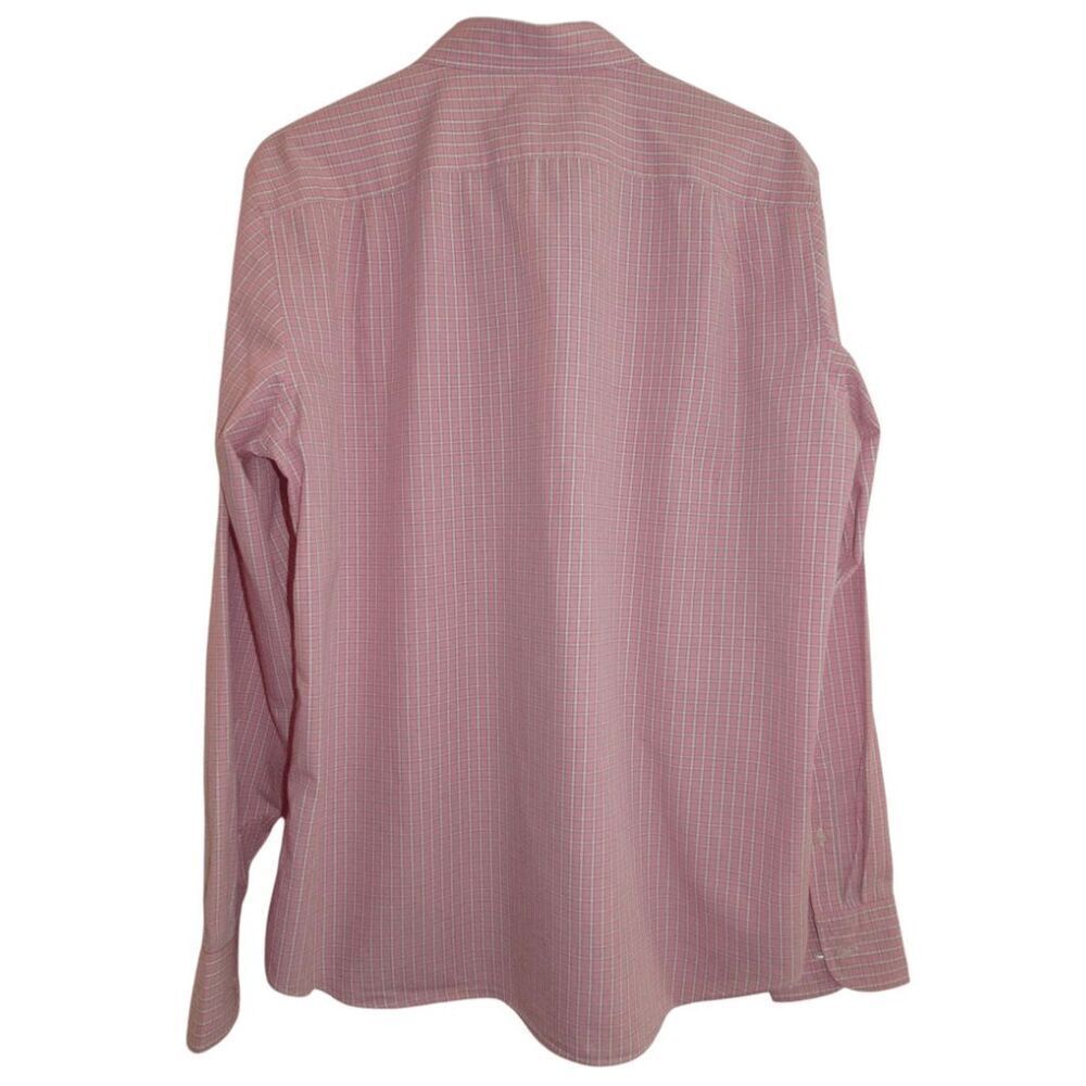 J. Crew Pink & White‎ Plaid Button Up Shirt Sz L - Picture 4 of 4
